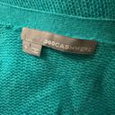 360 Cashmere  Teal Open Front Cashmere Cardigan Sweater Size S Photo 3