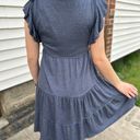 Max Studio Dusty Blue Summer Dress Photo 1