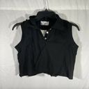 SEEK the Label NWT  Black Polo Sleeveless Crop Top Photo 4