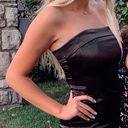 Sky to Moon Black Strapless Dress Photo 0