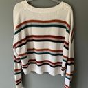 PacSun L. A. Hearts  White Color block Strip Sweater Photo 3