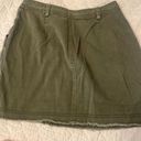 Honey Belle Hunter Green Denim Skirt Photo 2