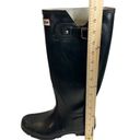 Hunter  Original Women's Glossy Black Tall Rain Boots Size 8 Photo 8