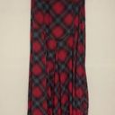 Kimchi Blue  Women's Plaid Red Long Skirt High Waist Photo 0