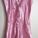 Cacique  ladies pink button up nightie romper size small Photo 1