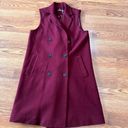 J. McLaughlin  burgundy Nova Double Breasted Notch Collar Vest size XS Photo 8