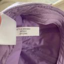 J.Crew  Canvas Baseball Hat in Purple Cream Colorblock One Size Photo 8