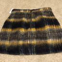 Urban Outfitters Black and yellow patterned fuzzy skirt never worn  Photo 2