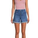 Time & Tru New  Women's Denim Shorts with Cuffed Hem Size: L(12-14) Photo 3