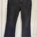 Kancan Bootcut Flare Black Denim Jeans Sz 31 Split Hem Photo 3