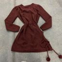 Vintage BCBG Maxazria Maroon Sweater Dress Size XL Photo 3