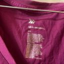 All In Motion  Magenta V Neck Short Sleeve Tie Knot Back Tee XXL Photo 1