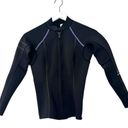 prAna  Black Mara Long Sleeve Swim Wetsuit Jacket Size Small Photo 3