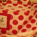 American Eagle Aerie Red White Polka Dot Beach Tote Bag Photo 5