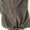 prAna  Breathe Brown Heather Cropped Knit Cargo Pant Sz. M Tied Hem Casual Photo 5