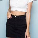 Brandy Melville Black denim mini skirt never worn Photo 1