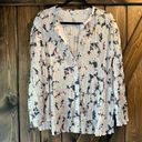 Vince NWT  Lotus Pleated Floral Crinkle Top Photo 4