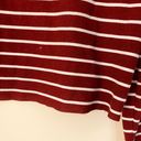 Hollister Striped Hooded Crop Top in Burgundy size S Photo 10