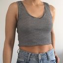 Cotton On Black And White Stripe Tank Top , Crop Top  Photo 2