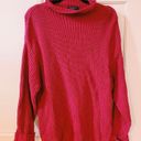 American Eagle OVERSIZED RED TUNIC SWEATER Photo 0