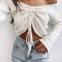 Beginning Boutique White Knit Top Photo 0