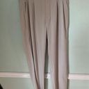 Athleta  Skyline Pant II Tan Women's 8 Tall High Rise Tapered Leg Tie Pockets Photo 0