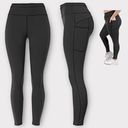 Macy's Versatile Black Pocket Leggings | Medium | Stylish Comfort for Any Occasion Photo 1