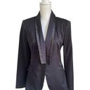 ZARA  Basic Basic Satin Lapel Long Sleeve Blazer Jacket Black Size L Photo 0