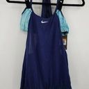 Nike NEW‎  Layered Sport Tankini Swimsuit Set Two Piece Womens Size S Blue Photo 0