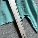 Mono B Clothing Mono B teal cropped raw hem zip up jacket - size large (L) Photo 2