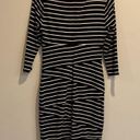 White House | Black Market 217- Black and White Striped Sheath Dress Photo 5