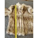 Ci Sono  Women's Brown Acrylic & Polyester Collared Long Sleeve Faux Fur Jacket S Photo 11