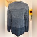 Christopher & Banks Blue Ribbed Sweater Long Sleeves Photo 1