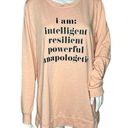 Lane Bryant  Sweatshirt Womens 14/16 Blush Pink I am Intelligent Inspirational Photo 0