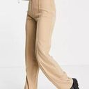Pull & Bear High Waisted Seam Front Khaki Tailored Trouser Pants Photo 0