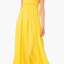 Tuckernuck  Pomander Place Shallon Ruched Maxi Dress Yellow Small Flowy Boho Photo 0