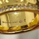 Michael Kors Gold-Tone Brass Eternity Ring Size 5 Photo 7