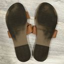 Steve Madden Roceen Sandals Brown Leather Slip On Flats Slides Shoes Size 7 Photo 3