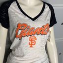 Genuine Merchandise  Campus Lifestyle San Francisco Giants Burnout V Neck Top Siz Photo 8