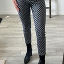 Reserved  Checker Style White and Black Office Pants Cropped Capris / Size 6 Photo 0