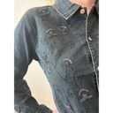 Christopher & Banks Y2K NWT Sparkle Beaded Denim Jacket size Large Photo 2