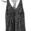 Lands'End Women's  Tankini, Black Scattered Dot Size 8 Photo 0