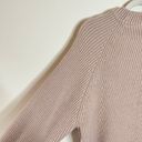 ALLSAINTS Sylvie Wool Cashmere Knit Crewneck Side Slit Sweater Beige Pink Photo 8