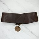 Chico's  Wide Brown Genuine Leather Boho Belt Size Medium M Womens Photo 1