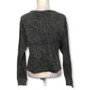 Grayson Threads NWOT Gray Acid Wash Vintage Long Sleeve Crop Top Photo 1