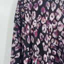 Peyton Jensen Evereve  long sleeve black floral sweatshirt top size small Photo 2