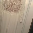 Misha Collection White Lace Jumpsuit, Bridal Photo 6