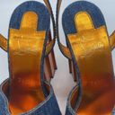 Christian Louboutin Mira Colunata 120 Denim Platform Wedge Sandal Heels 39 Photo 10