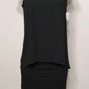 Karen Kane  black sheath dress w/overlay. NWOT Photo 0