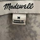 Madewell  Georgette Ruffle-Sleeve Peplum Top Blue & White EUC Size Medium Photo 7